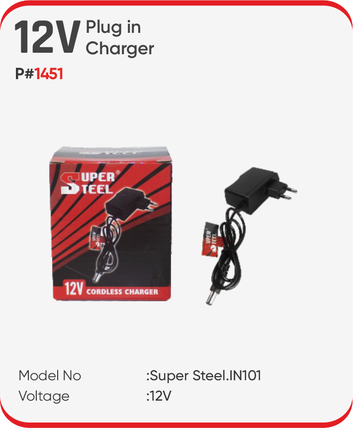 12V PLUG IN CHARGER
