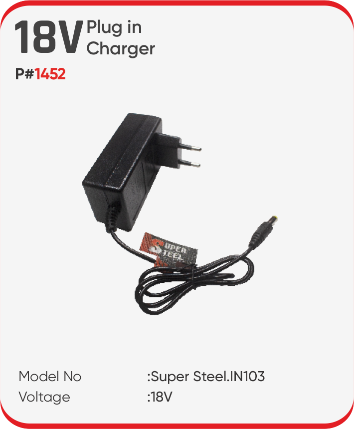 18V PLUG IN CHARGER