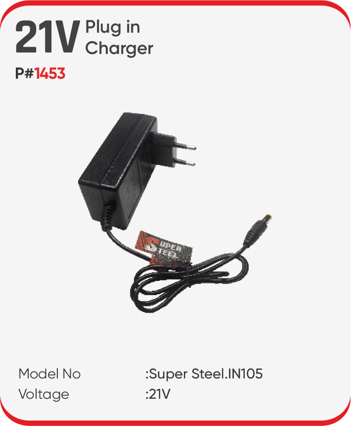 21V PLUG IN CHARGER