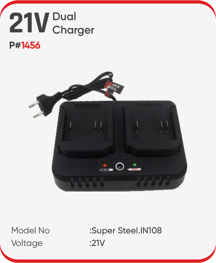 21V DUAL CHARGER