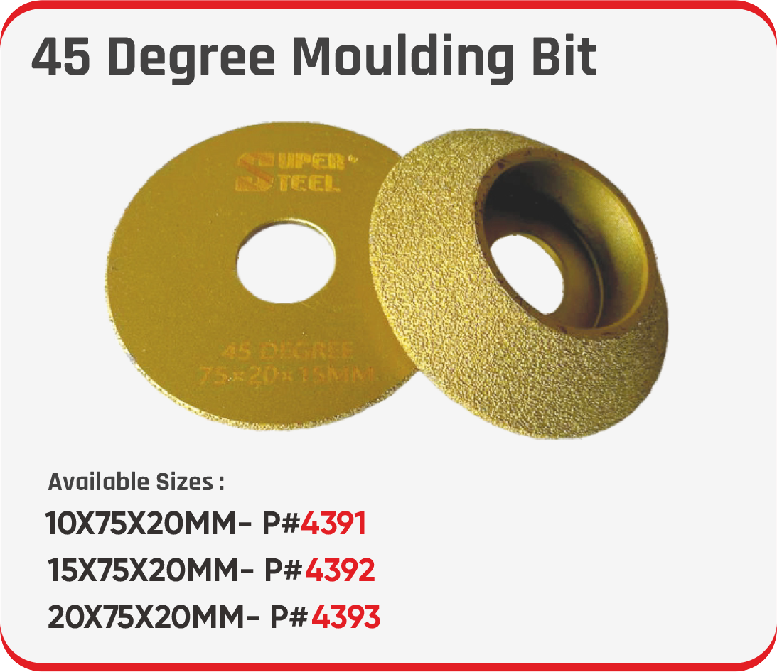 45 DEGREE MOULDING BIT