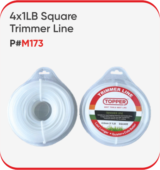 4X1LB SQUARE TRIMMER LINE