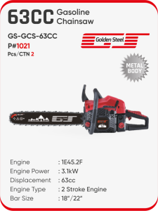 63CC GASOLINE CHAINSAW