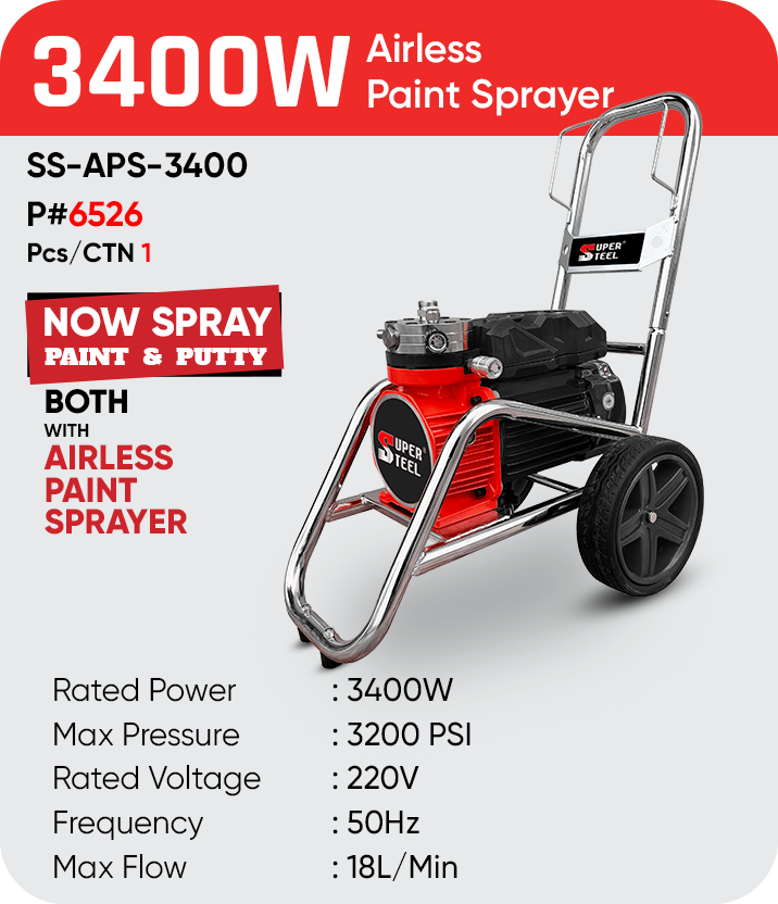 3400W AIRLESS PUTTY SPRAYER