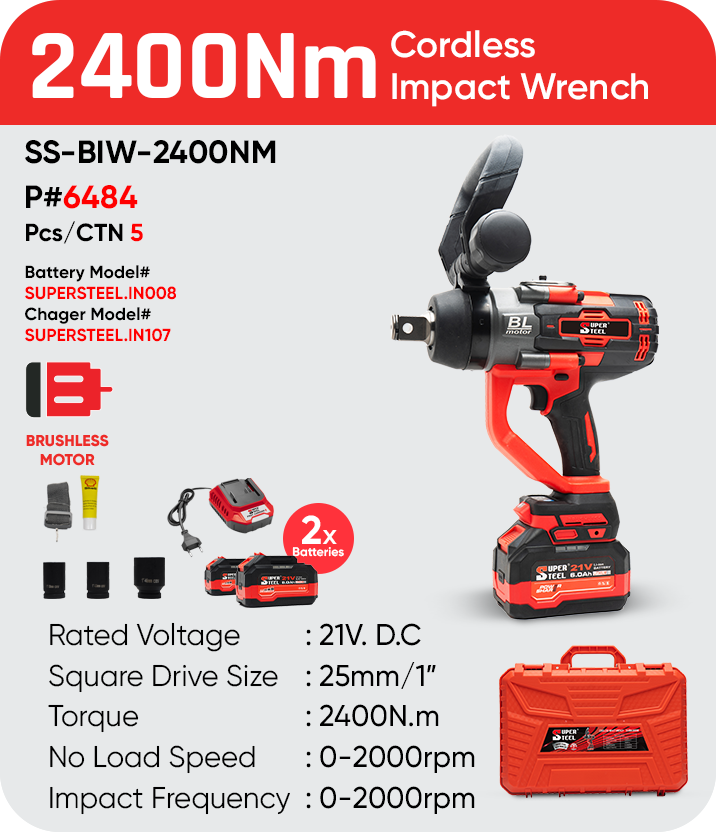 2400NM CORDLESS IMPACT WRENCH