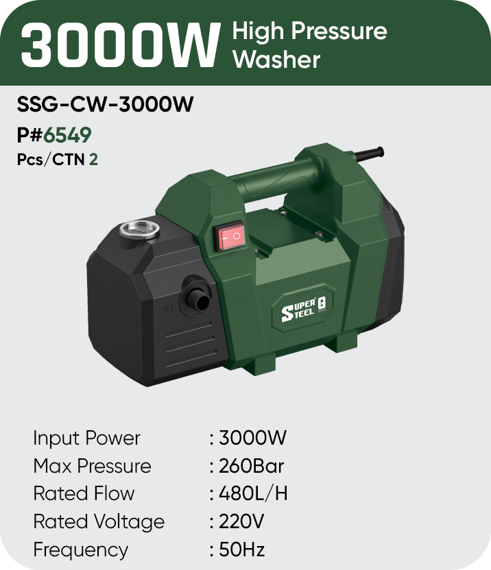 3000W HIGH PRESSURE CAR WASHER
