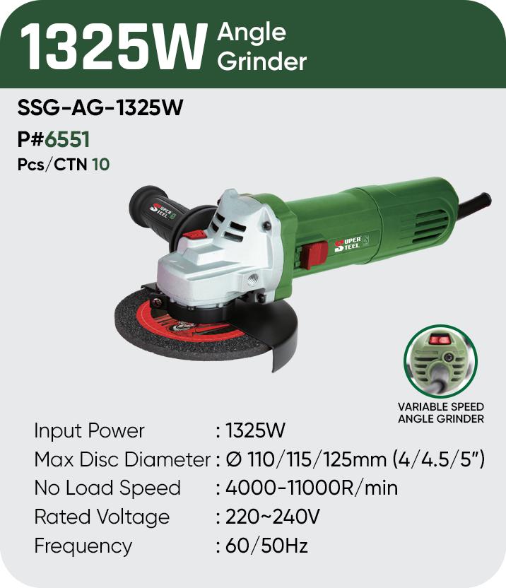 1325W ANGLE GRINDER