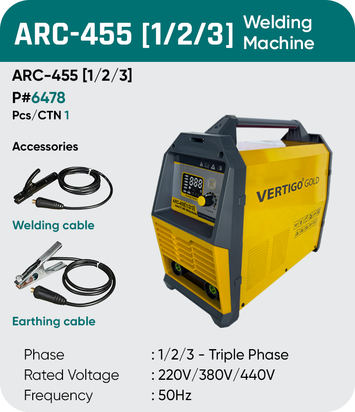 ARC-455 WELDING MACHINE