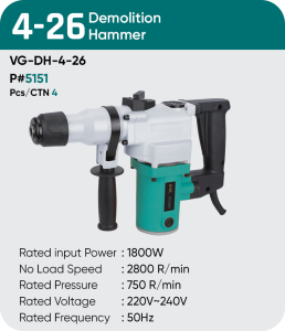 4-26 DEMOLITION HAMMER