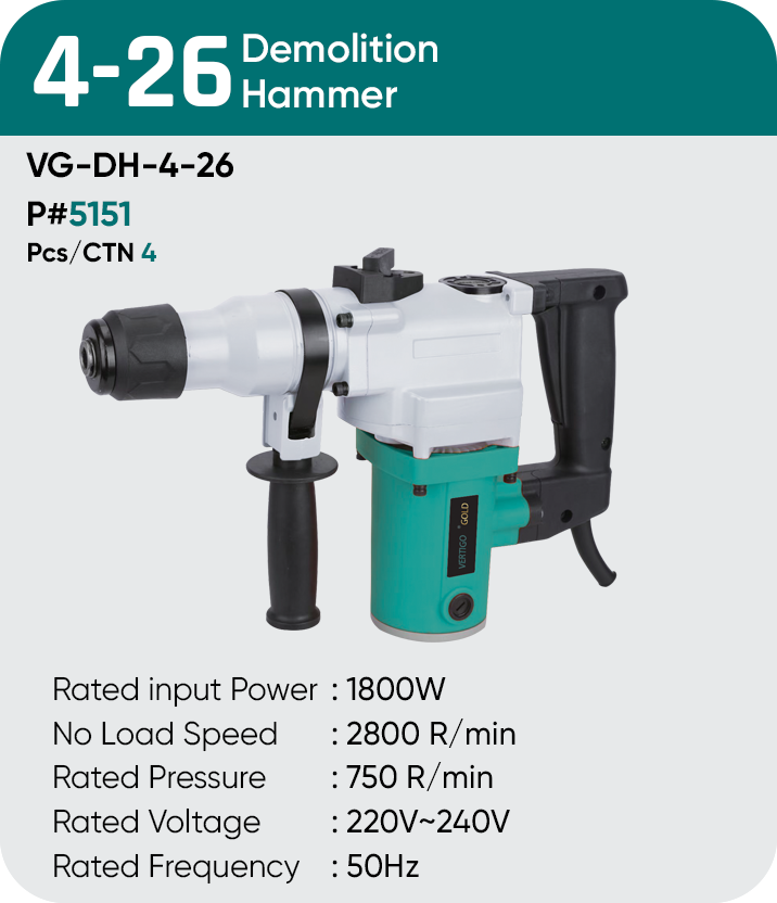4-26 DEMOLITION HAMMER