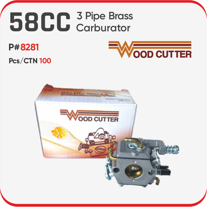 58CC 3 PIPE BRASS CARBURETOR