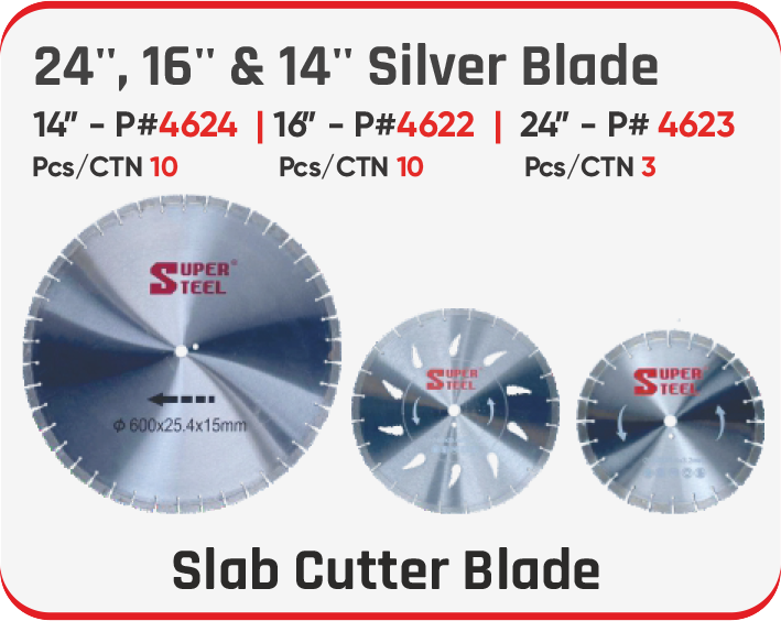 24″,16″&14″ SILVER BLADE