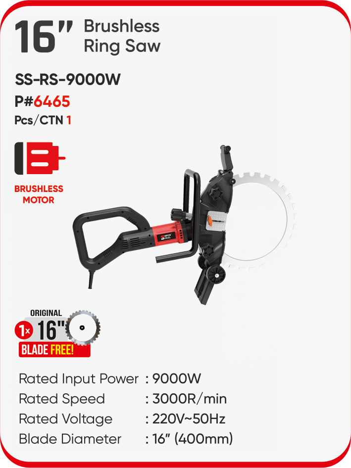 16″ BRUSHLESS RING SAW