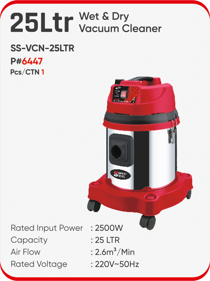 25LTR WET & DRY VACUUM CLEANER