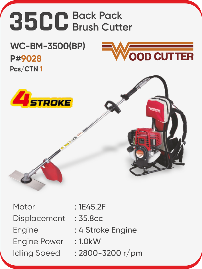 35CC BACK PACK BRUSH CUTTER